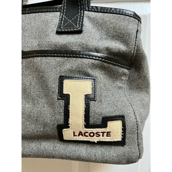 [Lacoste] Gray University Horizontal Tote Bag - ASO Emma Watson - Picture 4 of 8